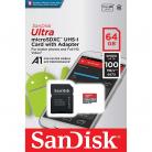 SanDisk 64GB microSDXC Card with Adapter